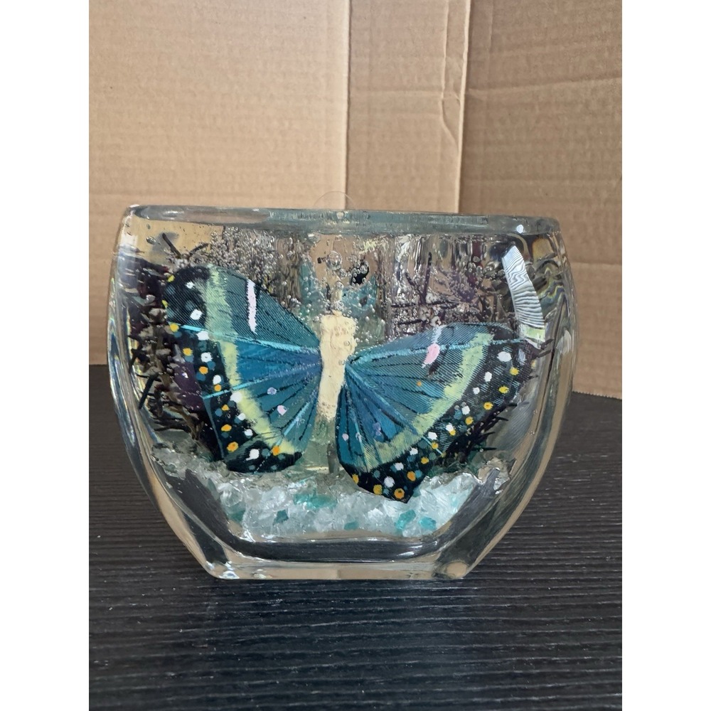 Butterfly Gel Candle  Burns Clear Burns‎ Clean Beautiful - Picture 9 of 13
